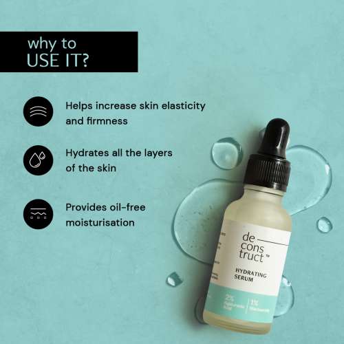 Deconstruct Skincare: Hydrating Serum - 2% Hyaluronic Acid + 1% Niacinamide - 30ml