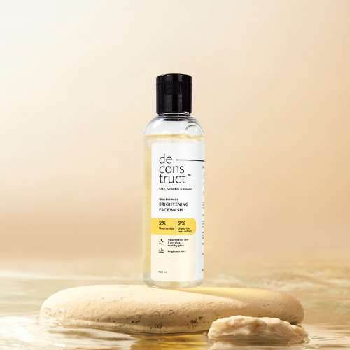 Deconstruct Skincare: Niacinamide Brightening Facewash- 2% Niacinamide + 2% Liquorice Root Extract - 100ml