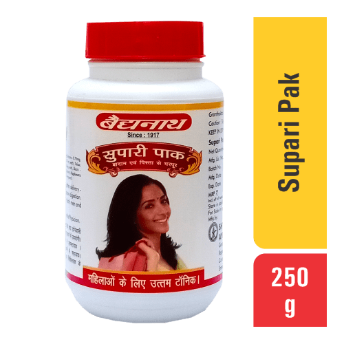 Baidyanath: Supari Pak- Ayurvedic tonic for women| Helps in post pregnancy issues (debility, backpain and headache etc.) - 250 gm
