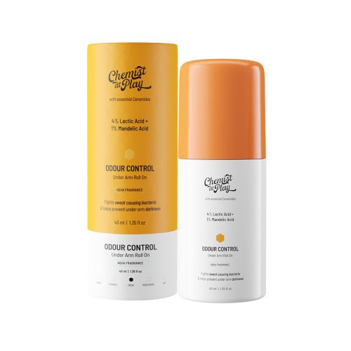 Chemist at Play: Underarm Roll On with 4% Lactic Acid & 1% Mandelic Acid -  Aqua - 40ml