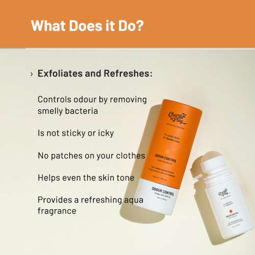 Chemist at Play: Underarm Roll On with 4% Lactic Acid & 1% Mandelic Acid -  Aqua - 40ml