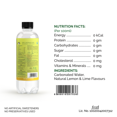 Polka Pop: Lemon-Lime Sparkling Water - Pack of 24 (350ml Each)