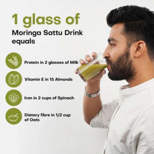 anveshan: Moringa Sattu Drink Mix- 300gm