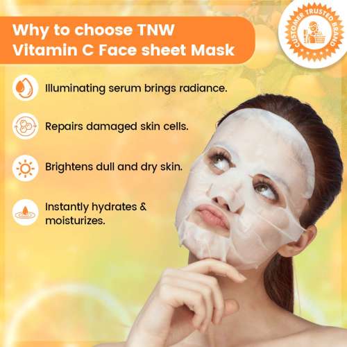 TNW - The Natural Wash: Vitamin C Face Sheet Mask - Complimentary Gifts TNW - The Natural Wash: Vitamin C Face Sheet Mask - Complimentary Gifts
