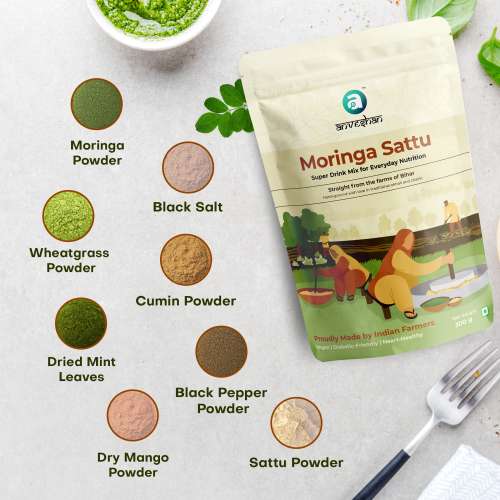 anveshan: Moringa Sattu Drink Mix- 300gm