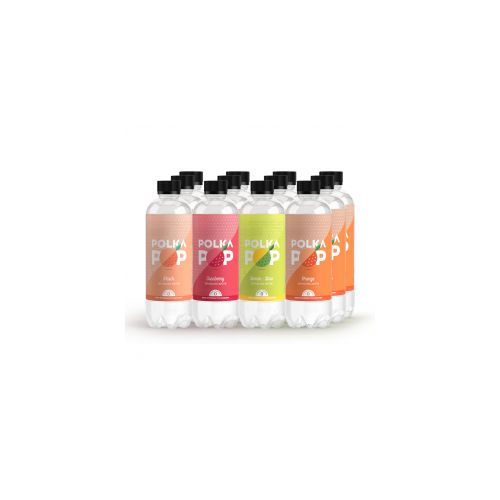 Polka Pop: Assorted Flavours - Pack of 12 (350ml Each)