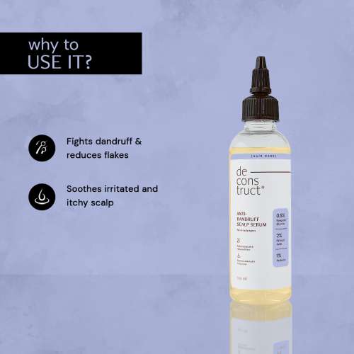 Deconstruct Skincare: Anti-Dandruff Scalp Serum - 0.5% Piroctone Olamine, 2% Salicylic Acid, 1% Prebiotic - 100ml
