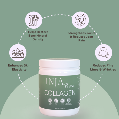 INJA Wellness: Prime Finest Hydrolyzed Marine Collagen - Unflavoured - 125gm