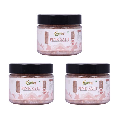 Nutriorg: Pink Salt - 500 gm ( Pack of 3)