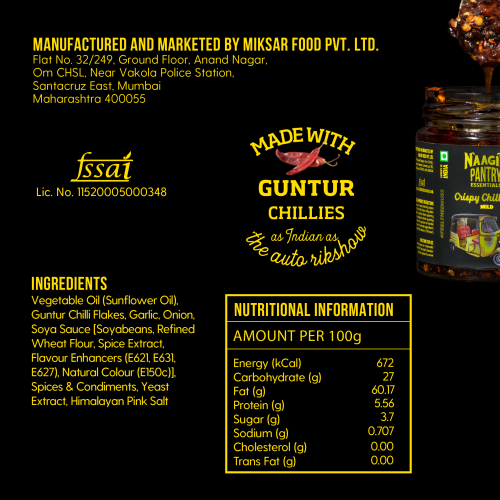 NAAGIN: Crispy Chilli Oil - 140gm
