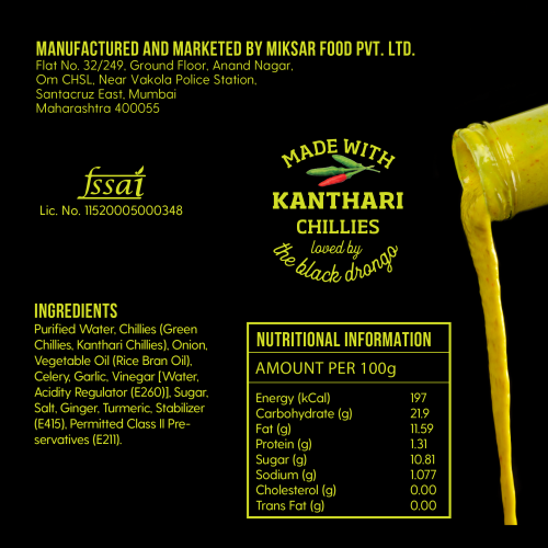 NAAGIN: Indian Hot Chilli Medium Spicy Sauce - Kantha Bomb - 230gm