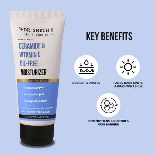 Dr. Sheth's: Ceramide & Vitamin C Oil-Free Moisturizer - 50g