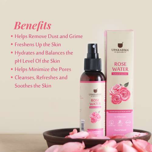 UPAKARMA: Ayurveda Premium, Gulab Jal - 120ml