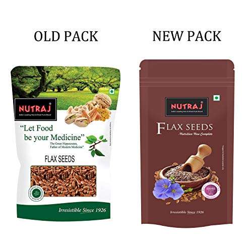 Nutraj: Flax Seeds - Pack of 3 -200gm each