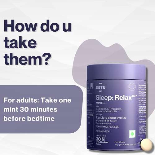 SETU: Sleep - Relax Mints - Peppermint Flavour- 30 Mints