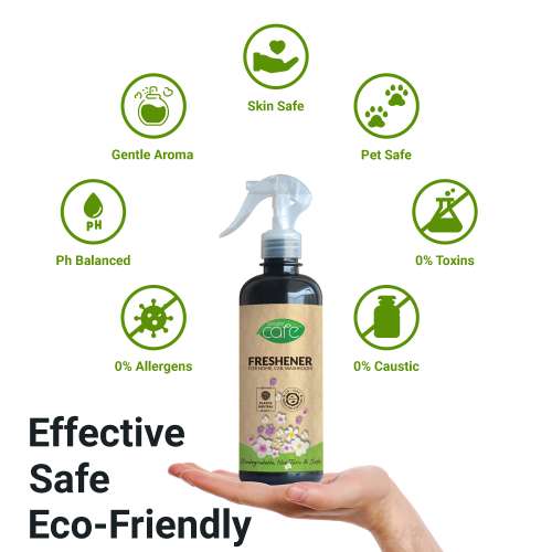 EKAM ECO: Zerodor Care Multipurpose Natural Freshener Spray for Home, Car & Washroom - 400ml