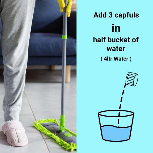 EKAM ECO: Zerodor Care Natural Floor Cleaner for Floor Tiles & Mirror - 5Ltr