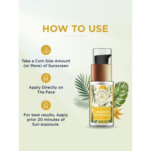 Luxuriate: Vitamin C Sunscreen SPF 45 PA+++ For Unisex - 30ml Luxuriate: Vitamin C Sunscreen SPF 45 PA+++ For Unisex - 30ml