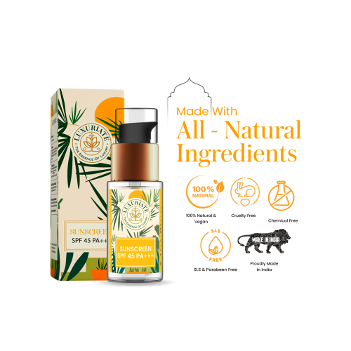 Luxuriate: Vitamin C Sunscreen SPF 45 PA+++ For Unisex - 30ml Luxuriate: Vitamin C Sunscreen SPF 45 PA+++ For Unisex - 30ml