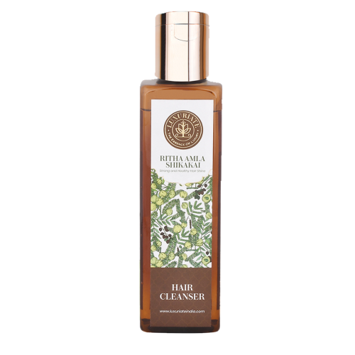Luxuriate: Reetha amla shikakai Hair Cleanser Shampoo for Men and Women - 200 ml