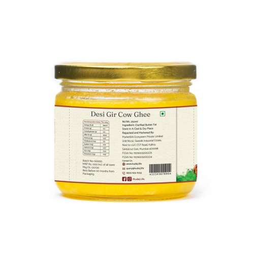 KUDEJ: Desi Gir Cow A2 Ghee - 250ml