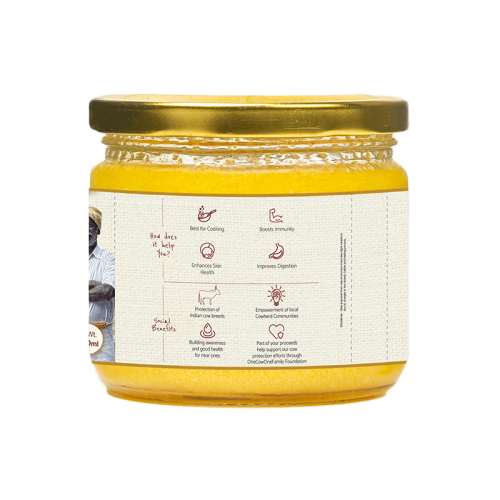KUDEJ: Desi Hallikar Cow A2 Ghee - 250ml