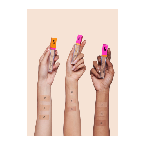 Type Beauty: Eye Light Concealer, For Fine Lines & Wrinkles - Toffee - 8Ml