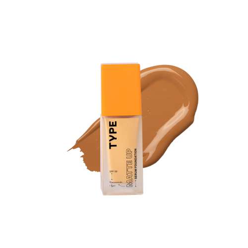 Type Beauty: Matte Up Serum Foundation For Oily & Acne Prone Skin Spf 50, Pa++++ - Maple - 30Ml (Single)