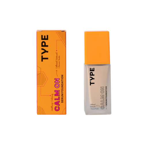 Type Beauty: Calm On Serum Foundation For Sensetive Skin & Redness - Vanilla - 3Oml