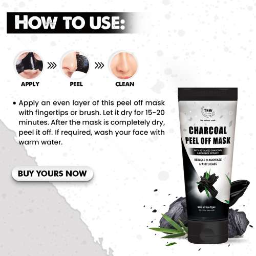 TNW - The Natural Wash: Charcoal Peel Off Mask-100gm