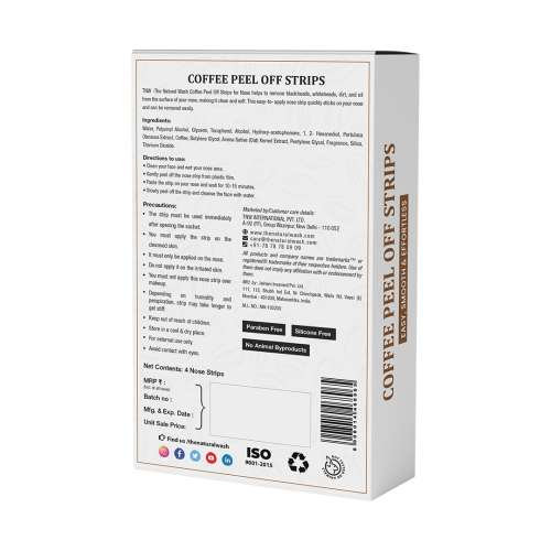 TNW - The Natural Wash: Coffee Peel Off Nose Strips