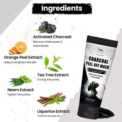 TNW - The Natural Wash: Charcoal Peel Off Mask-100gm