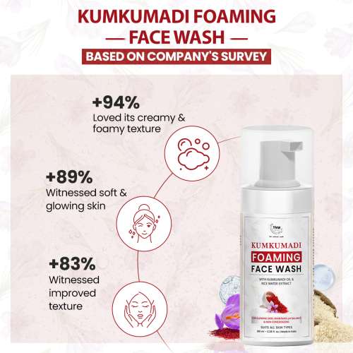 TNW - The Natural Wash: Kumkumadi Foaming Facewash-100ml