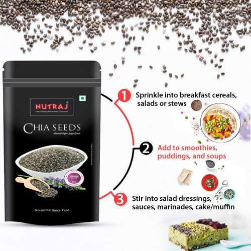 Nutraj: Chia Seeds - Pack of 2 -200gm each
