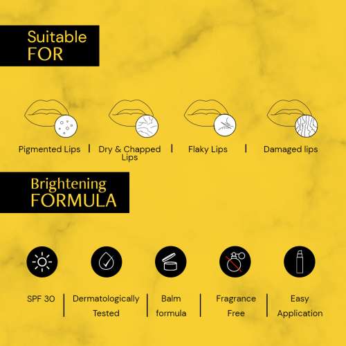 Deconstruct Skincare: Brightening Lip Balm with SPF 30 - 1% Vitamin C + 0.1% Resorcinol - 4gm
