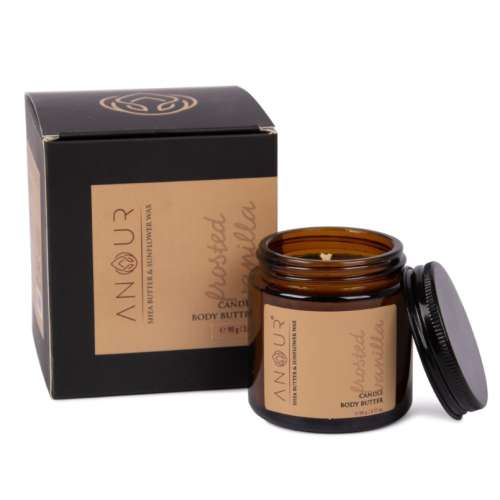 Anour: Frosted Vanilla Candle cum Body Butter - 90gm