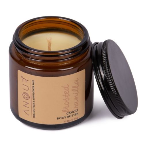 Anour: Frosted Vanilla Candle cum Body Butter - 90gm