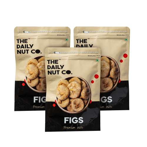 The Daily Nut Co.: Premium Figs/Anjeer - Pack of 3 - 250gm each