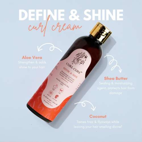 Curl Cure: 3 Step Curl Routine - Shampoo, Deep Conditioner & Curl Cream - 200ml each