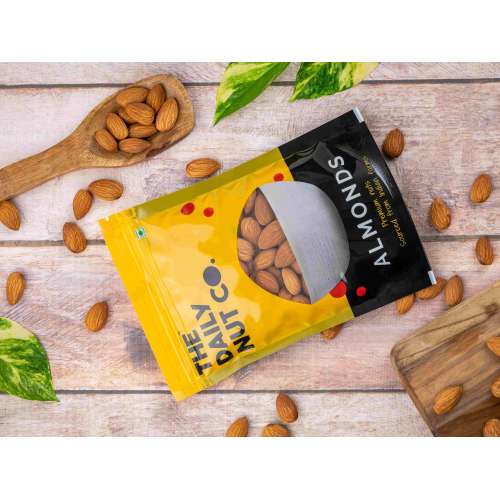 The Daily Nut Co.: Premium California Almonds - Pack of 2 - 200gm each