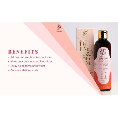 Curl Cure: Define and Shine Curl Cream with Shea Butter & Aloe Vera - 200ml