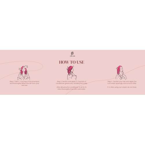 Curl Cure: Travel Kit - Shampoo , Deep Conditioner & Curl Cream- 50gm