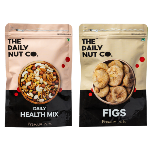 The Daily Nut Co.: Daily Health Mix & Figs Dry Fruits Combo - Pack of 2 - 250gm each