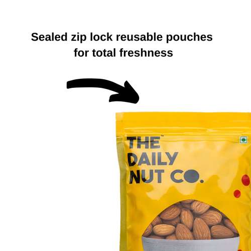 The Daily Nut Co.: Premium California Almonds - Pack of 2 - 200gm each
