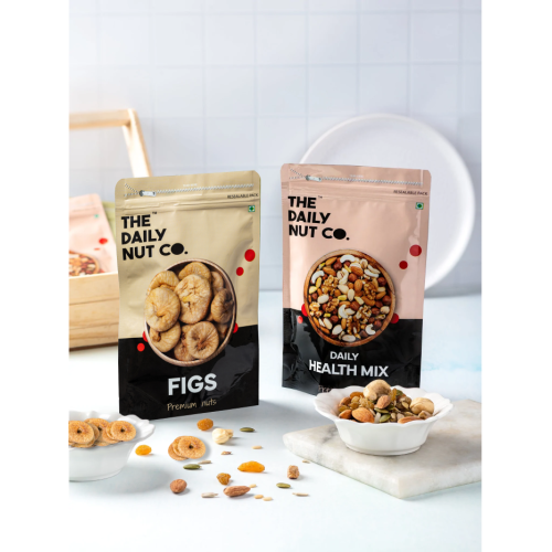 The Daily Nut Co.: Daily Health Mix & Figs Dry Fruits Combo - Pack of 2 - 250gm each
