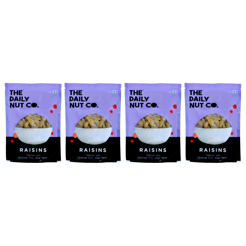 The Daily Nut Co.: Premium Seedless Raisins - Pack of 4 - 200gm each