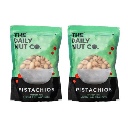 The Daily Nut Co.: Premium Pistachios - Pack of 2 - 200gm each