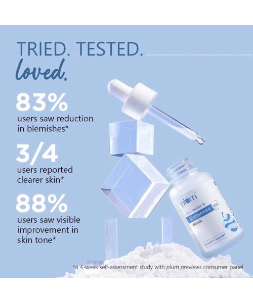 Plum: 10% Niacinamide Face Serum with Rice Water - 30ml