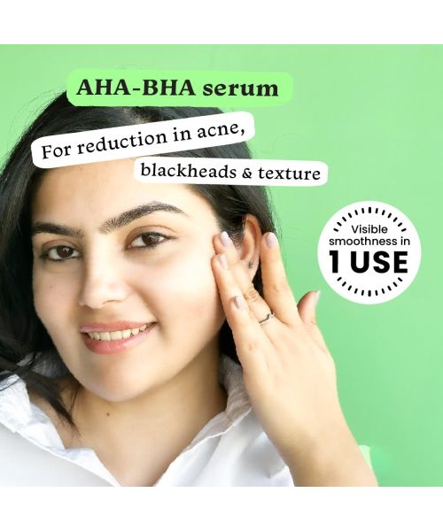 Foxtale: AHA BHA Exfoliating Serum Glycolic Acid + Salicylic Acid Niacinamide   30ml