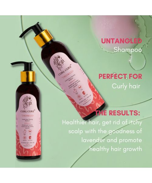 Curl Cure: Untangled Shampoo with Coconut and Lavender - 200ml